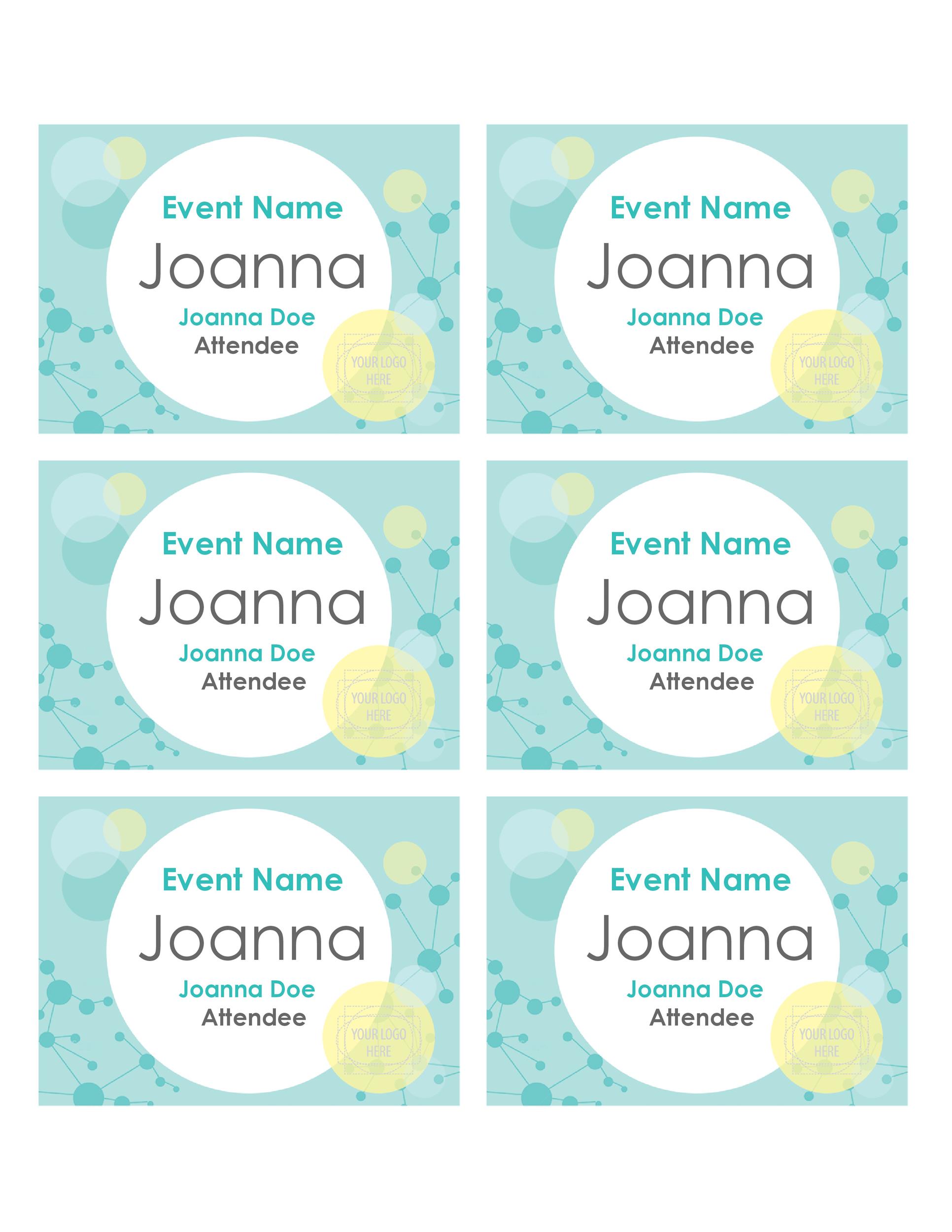 Printable Name Tag Template Free - Printable Templates Free