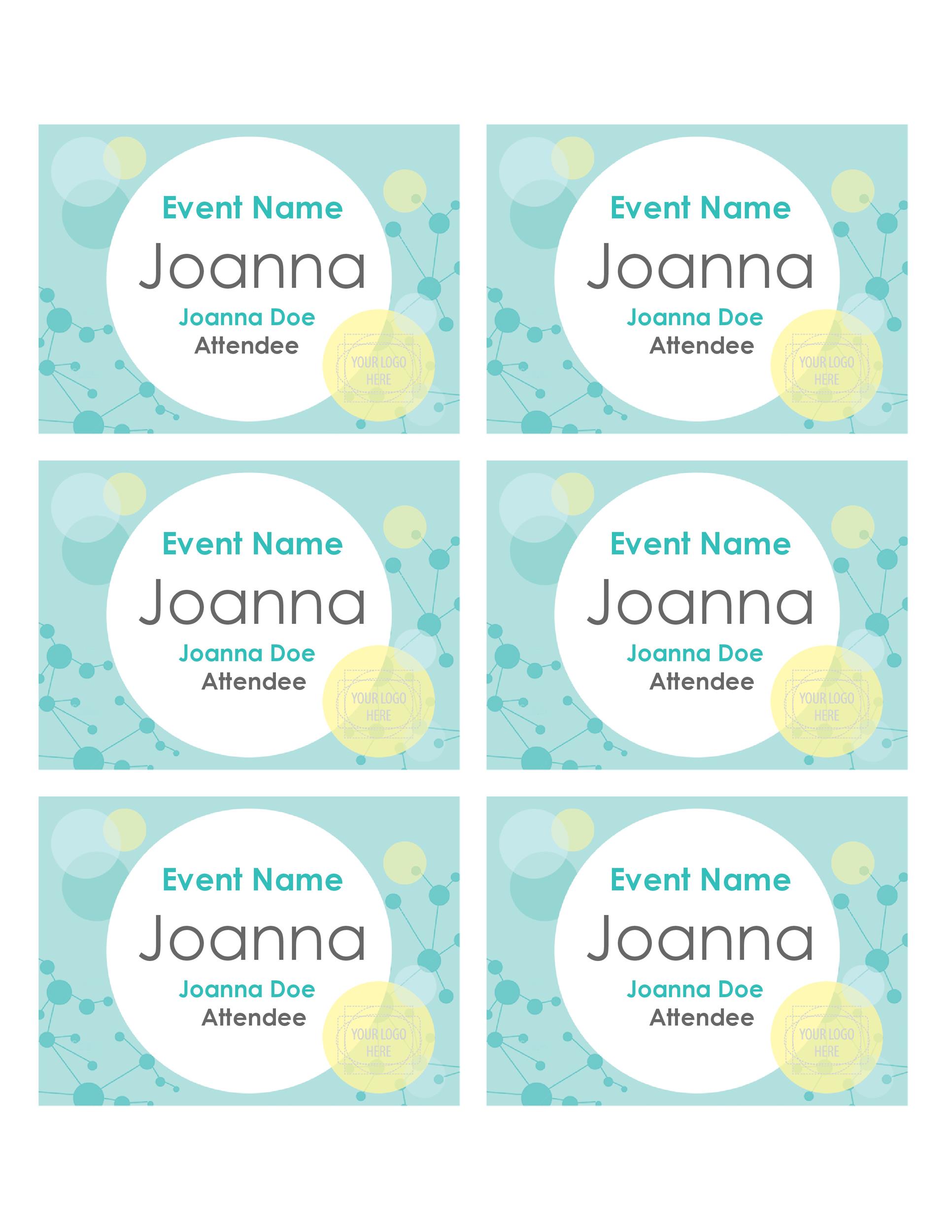 Name Tag Template Free Printable Word Printable Templates