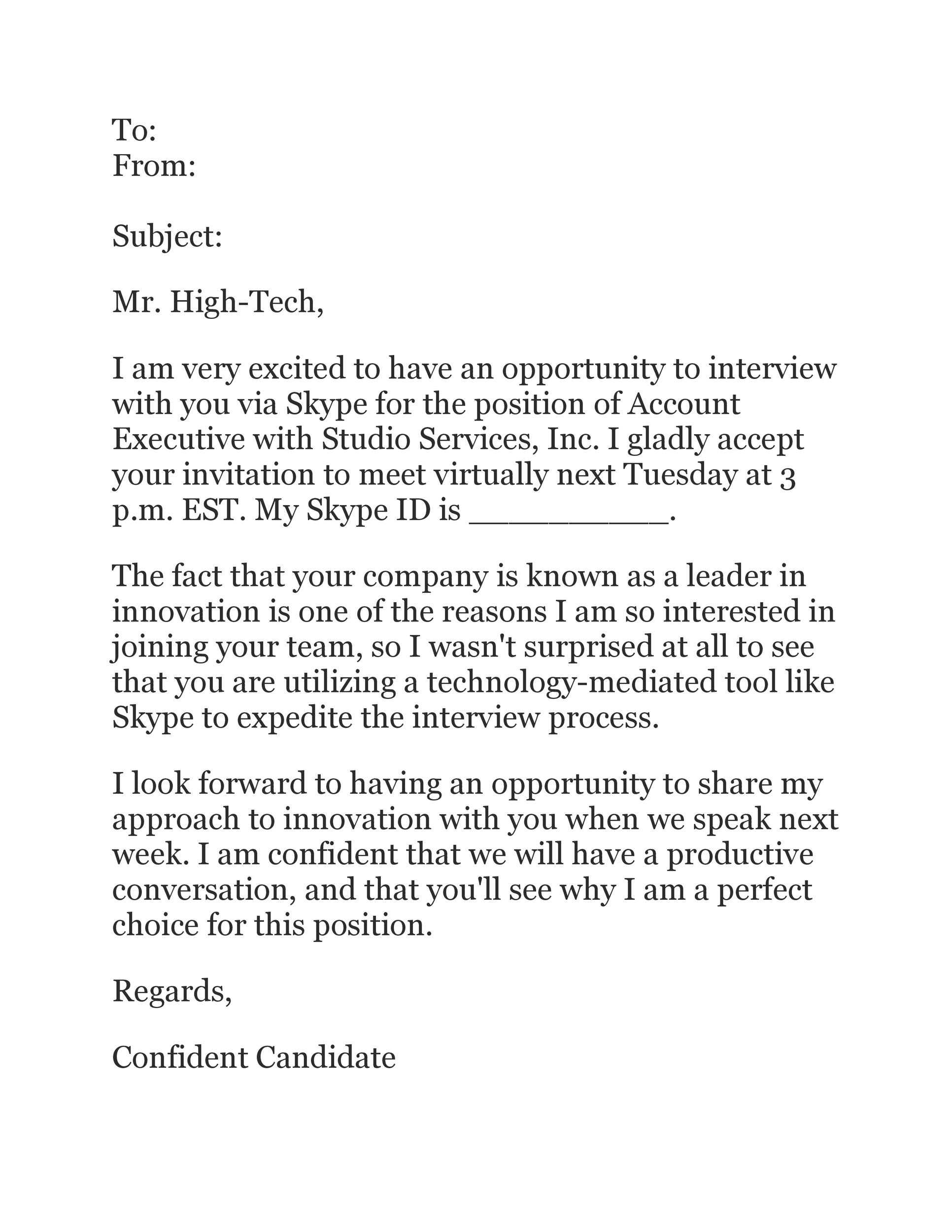 38 Professional Interview Acceptance Emails (+Smart Tips) ᐅ TemplateLab
