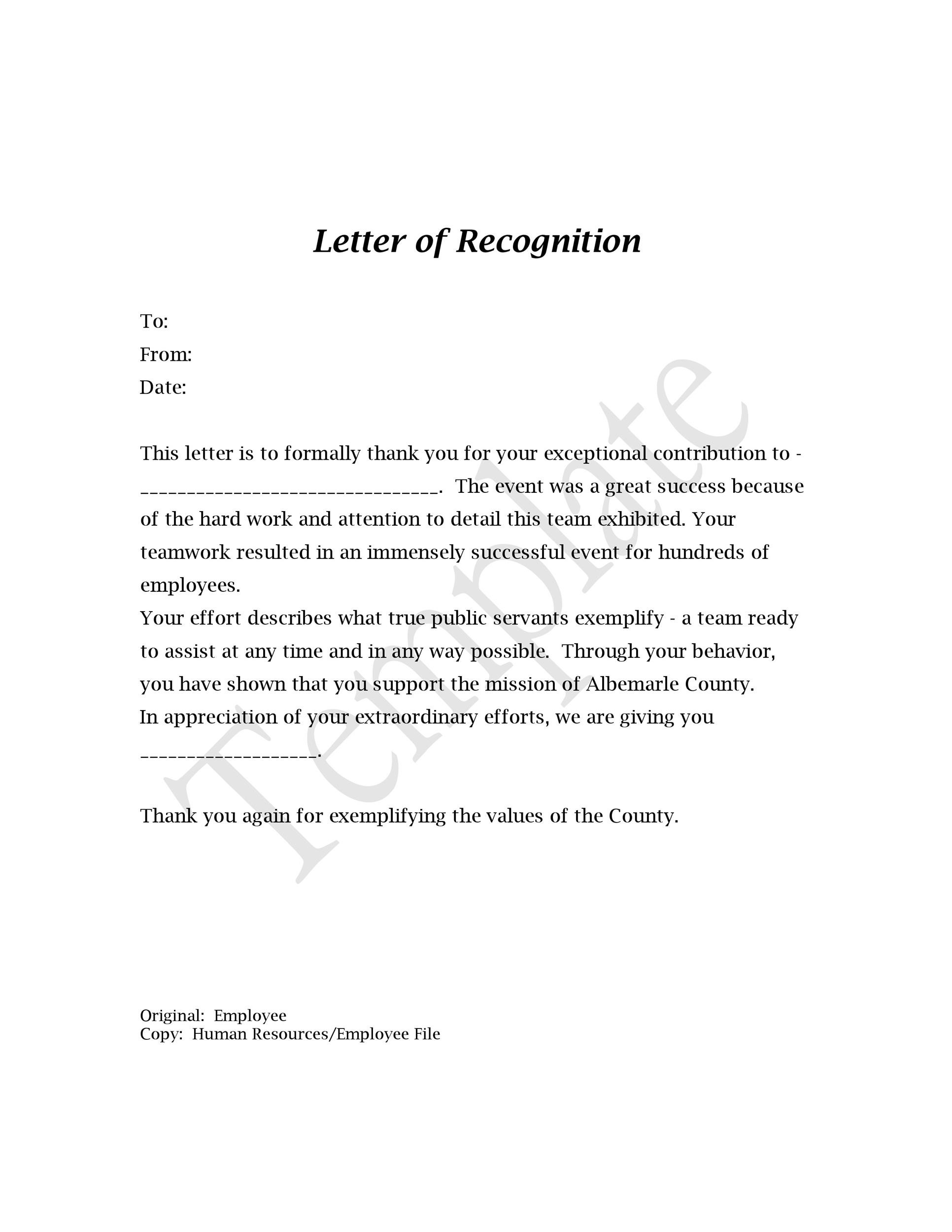 Employee Appreciation Letter Samples