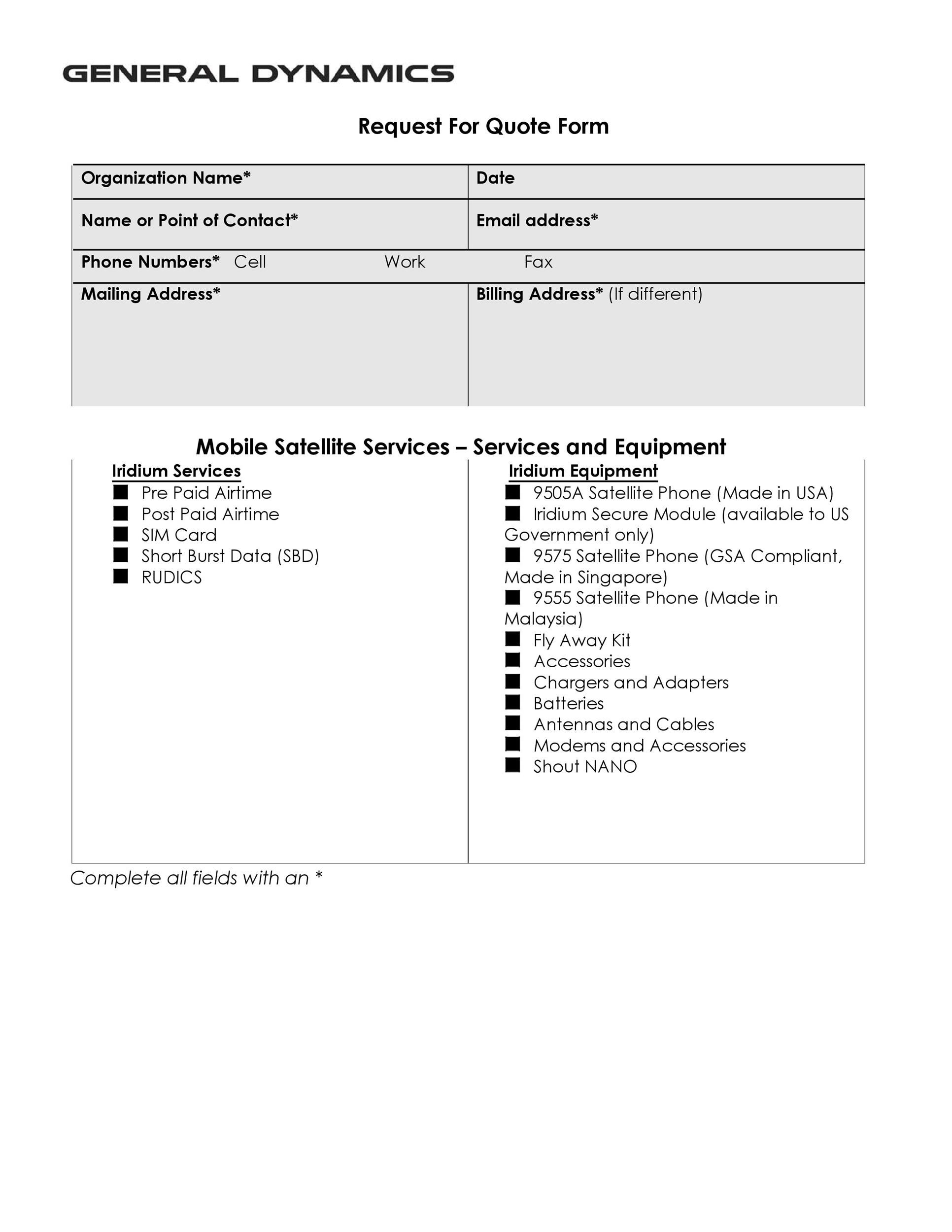 50 Simple Request For Quote Templates (& Forms) ᐅ TemplateLab