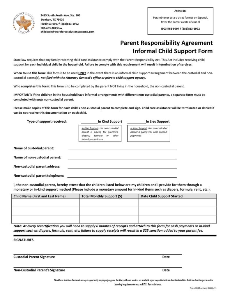 32 Free Child Support Agreement Templates (PDF & MS Word)