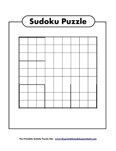 50 Blank Sudoku Grids [Free & Printable] ᐅ TemplateLab