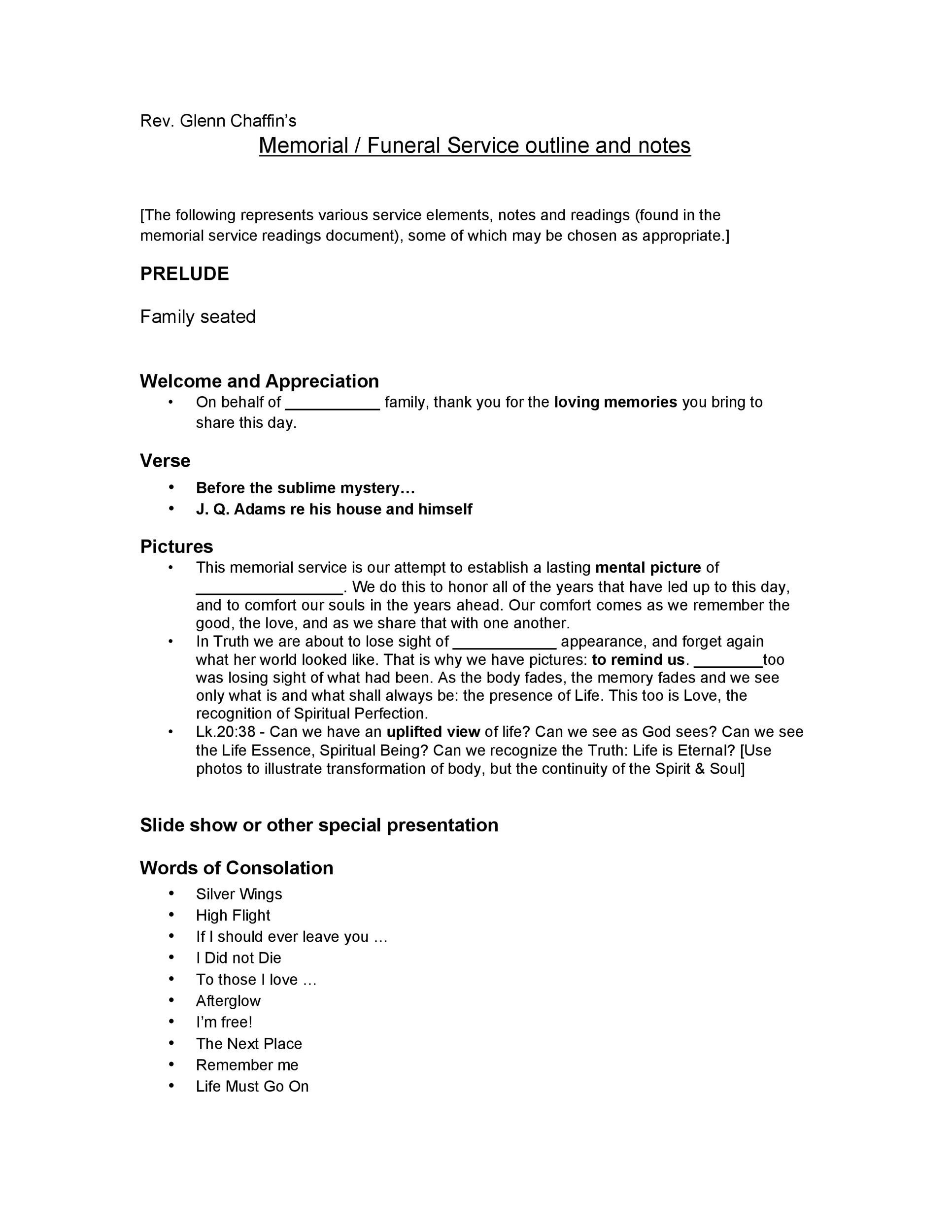 47 Free Funeral Program Templates (in Word format) ᐅ