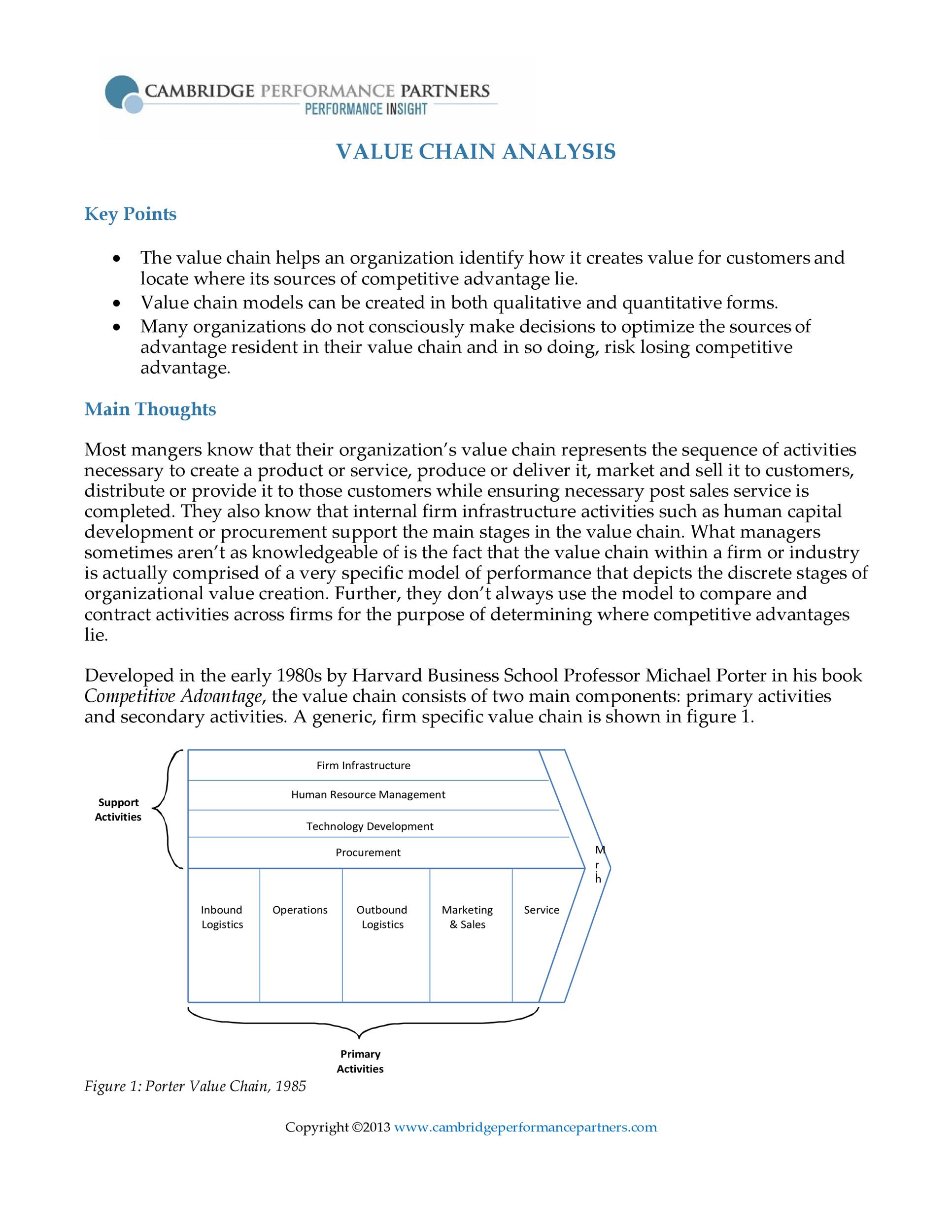 37 Effective Value Chain Analysis Templates (Word, Excel, PDF) ᐅ