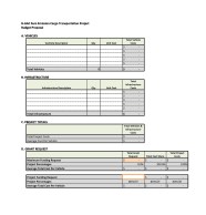 Proposal Budget Template Printable Word Searches