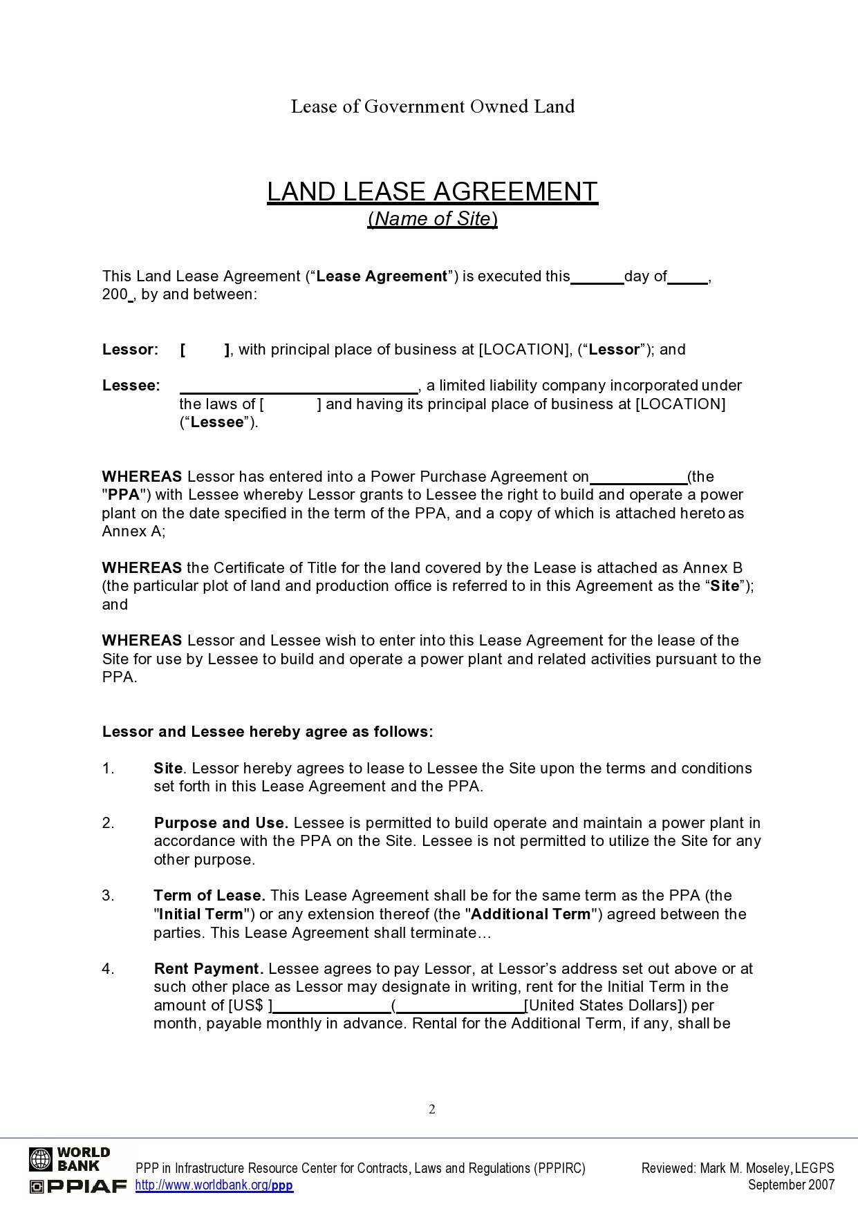 Rental Agreement Template India