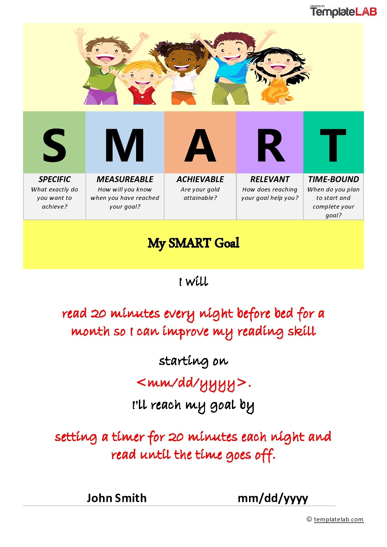 29 SMART Goals Templates & Worksheets [Word, PDF, Excel]