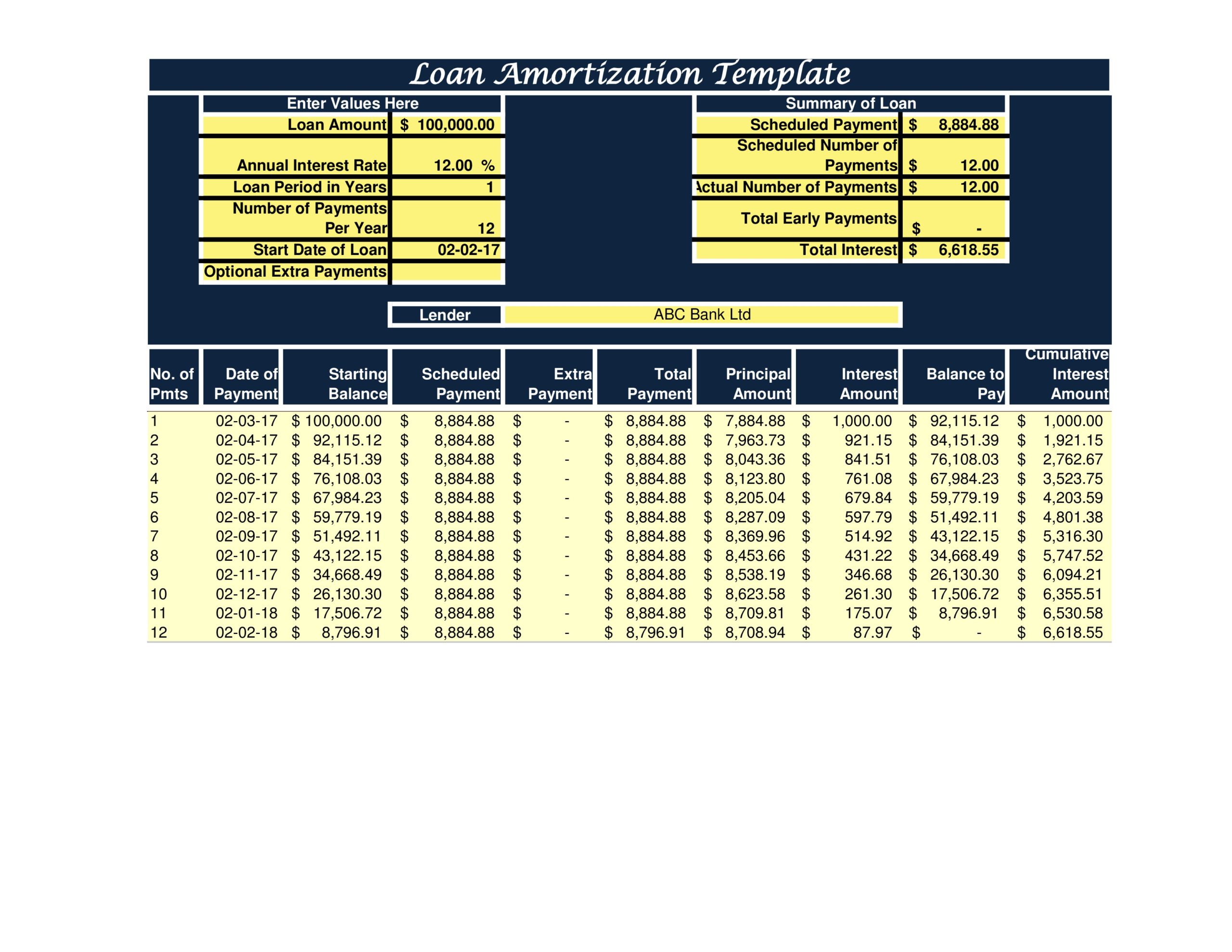 49 Free Payment Schedule Templates [Excel, Word] ᐅ TemplateLab