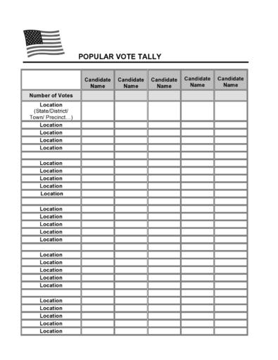 47 Free Voting Ballot Templates [Word, PDF] ᐅ TemplateLab