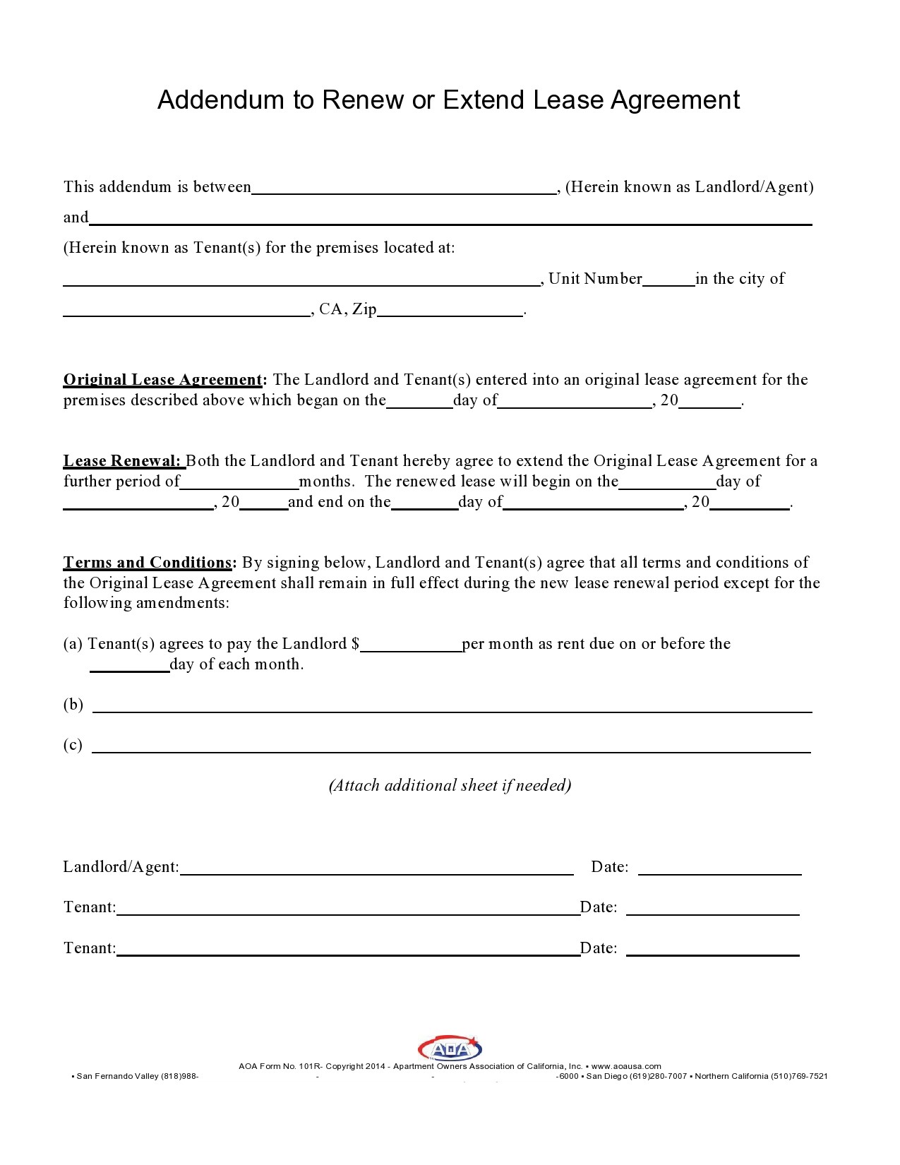 43 Best Lease Extension Addendum (+ Renewal Agreements)