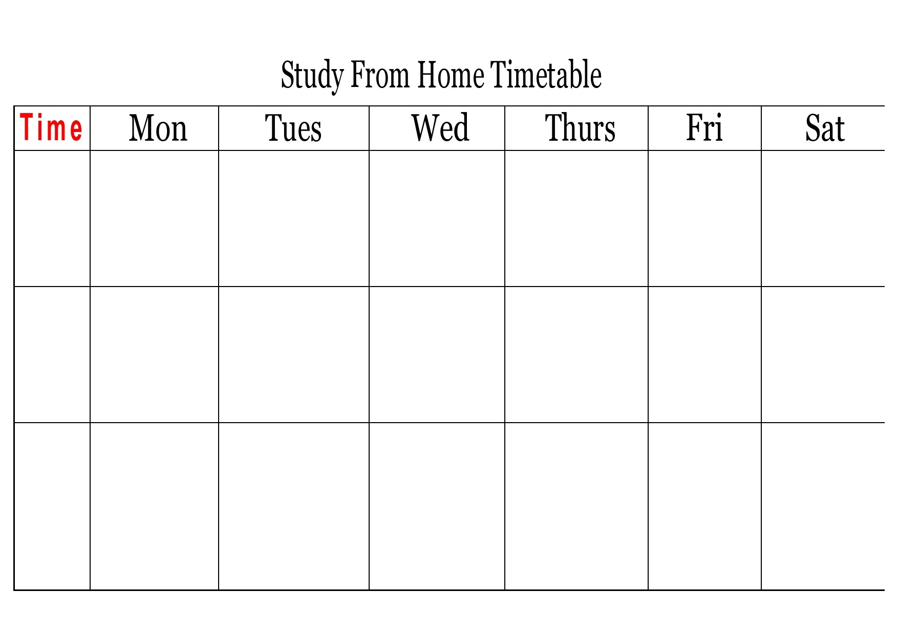 42 Useful Study Plan Templates (Word / Excel) ᐅ TemplateLab
