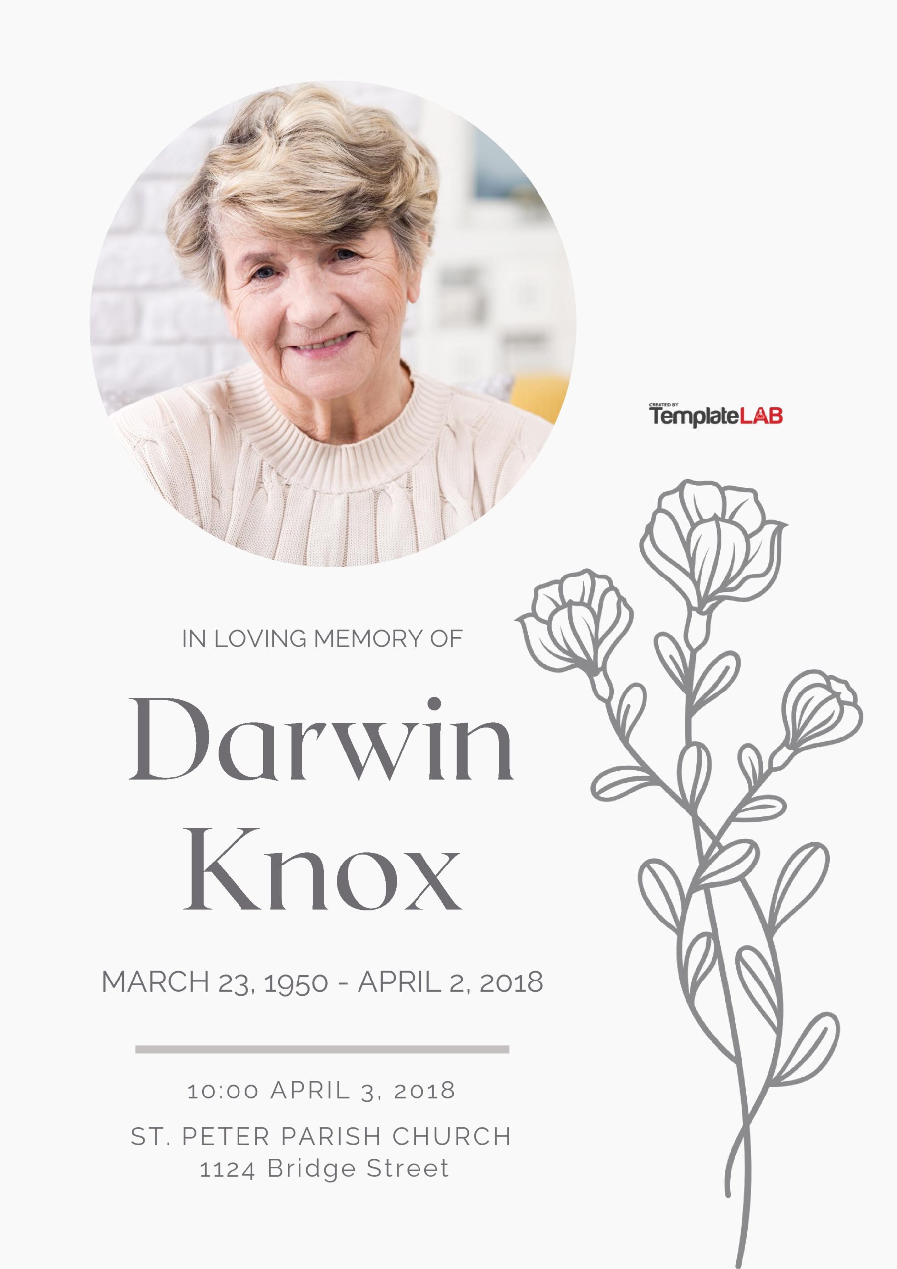 22 Free Funeral Program Templates (Word, PowerPoint)