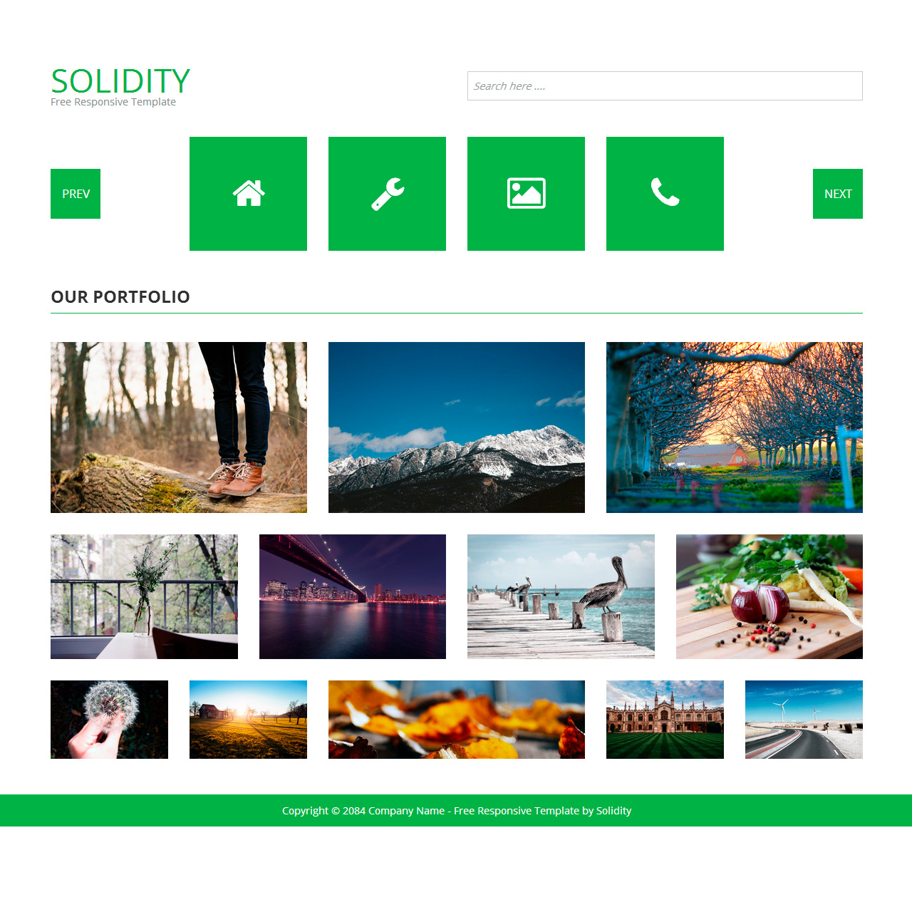 Bootstrap Image Gallery Template Collection