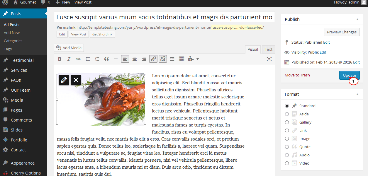 WordPress. How to wrap text around the image Template Monster Help
