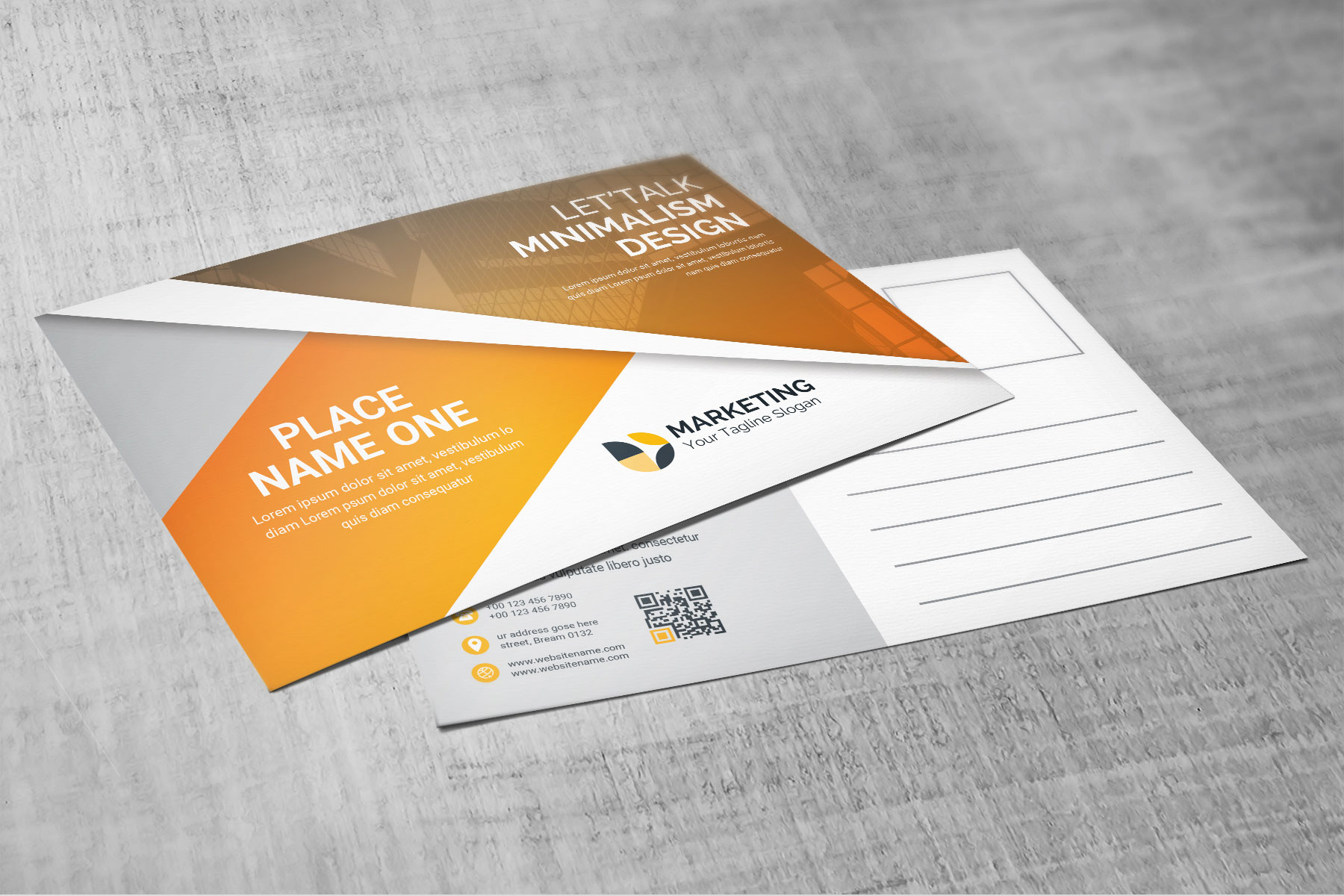 Download Psd Premium Postcard Design Template Paradise Graphic Templates Store PSD Mockup Templates