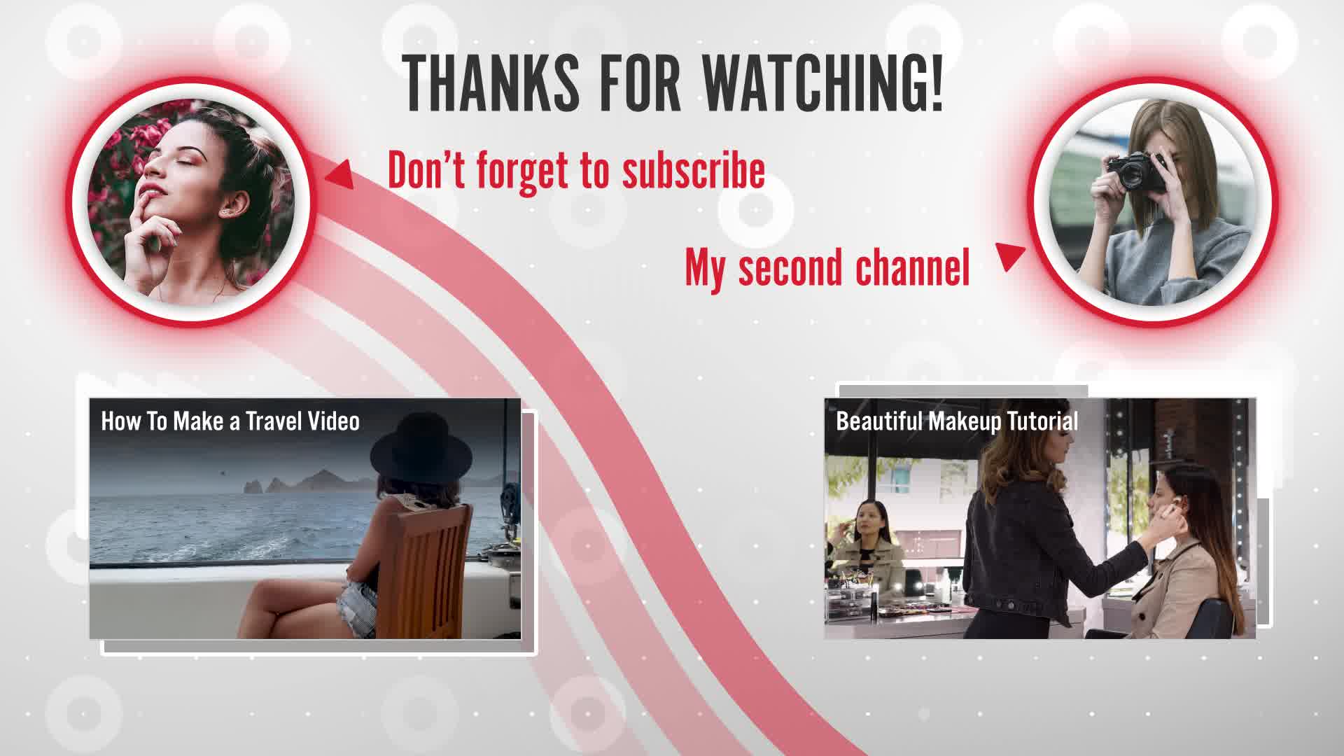 Youtube End Screen Template Template Premiere Pro Free