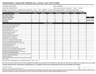 26+ Free Printable Caregiver Daily Checklist Templates (PDF) » Template
