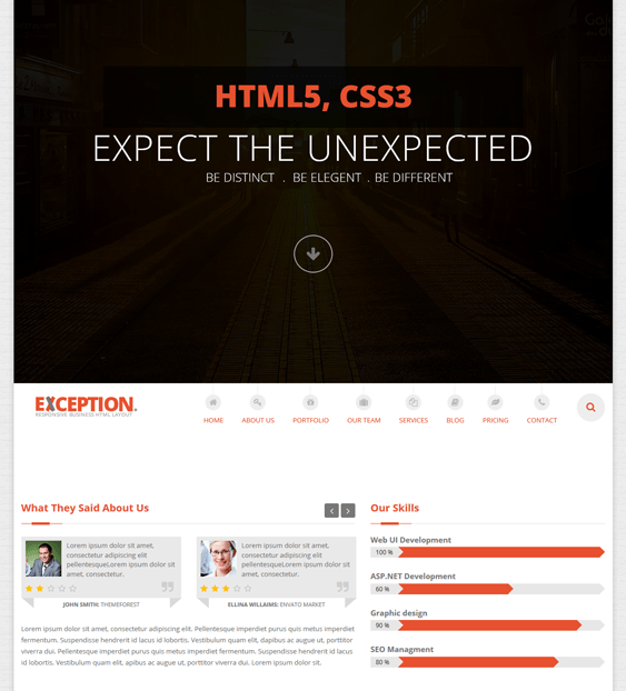 5 of the Best One Page Joomla Templates down