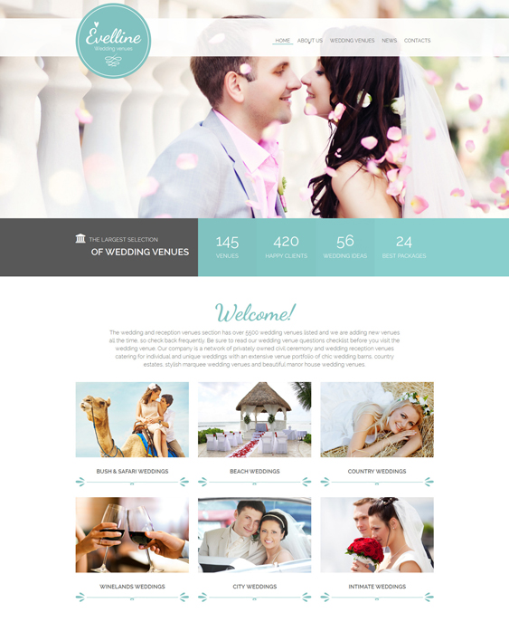 12 of the Best Bootstrap Wedding Website Templates down