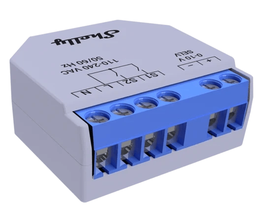 Shelly Plus 0-10V Dimmer Dimmer Module (SNDM-00100WW) Configuration for