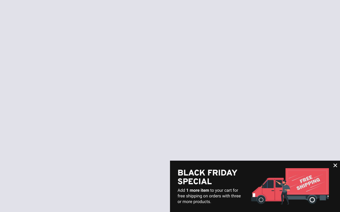 Promote Free Shipping on Valentine’s Day with a Sticky Bar Popup Template