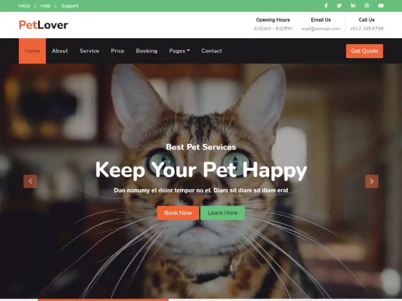 20+ Pet Shop site Templates Free