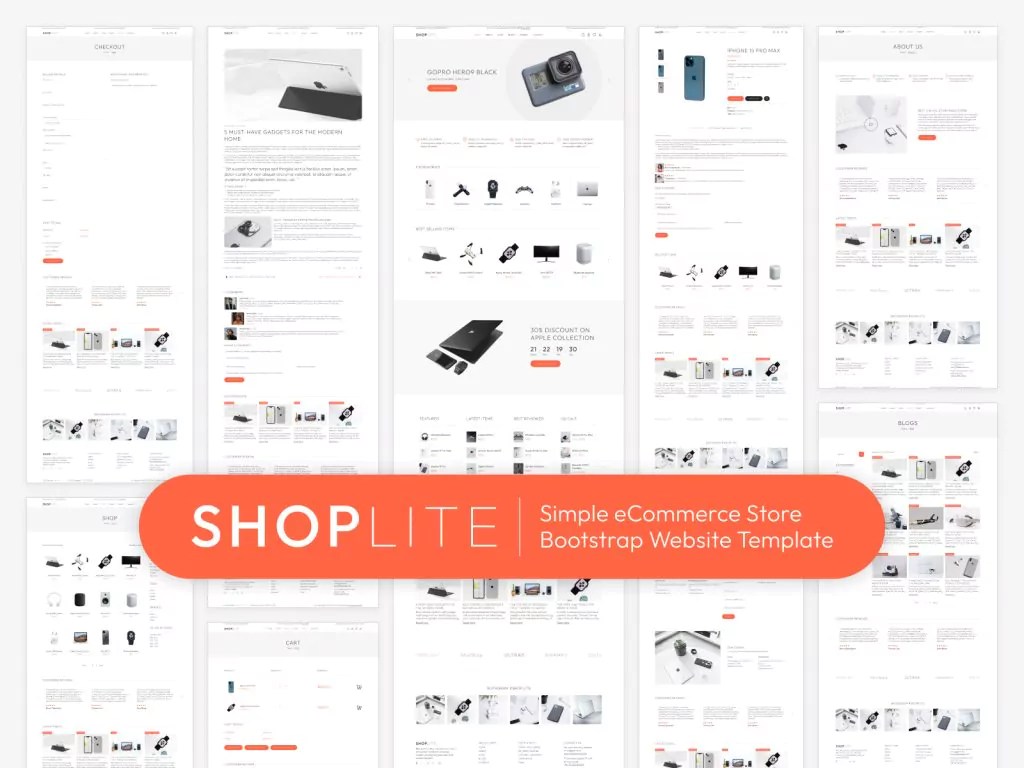 10+ Free Electronic Store site Templates HTML with CSS