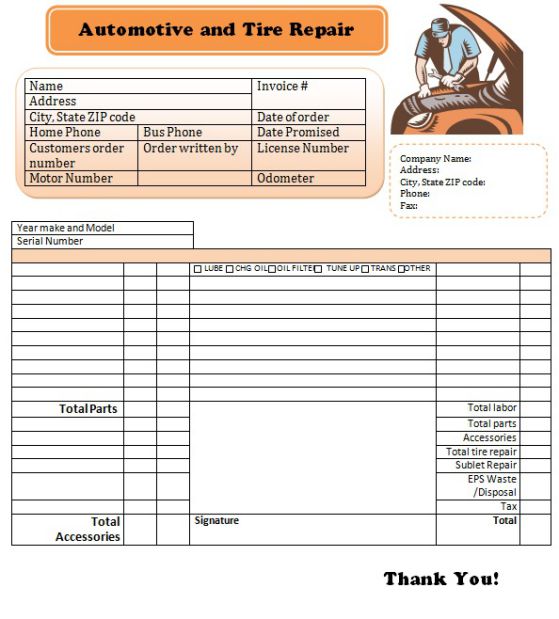 Motorcycle Invoice Template 12 Editable Invoices For Sales & Service