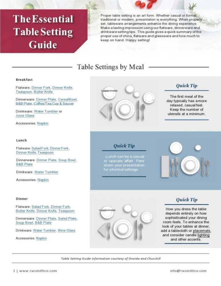 33+ Beautiful Place Setting Templates | FREE Printables - Free