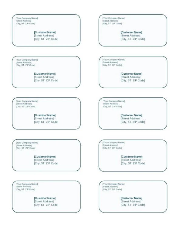 25+FREE Printable Shipping Label Templates in MS Word & PDF