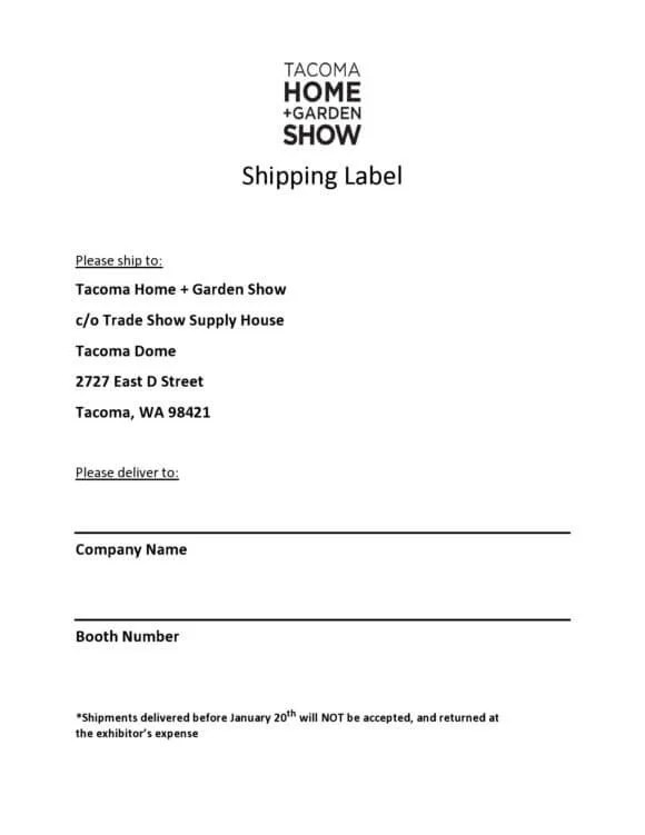25+FREE Printable Shipping Label Templates in MS Word & PDF