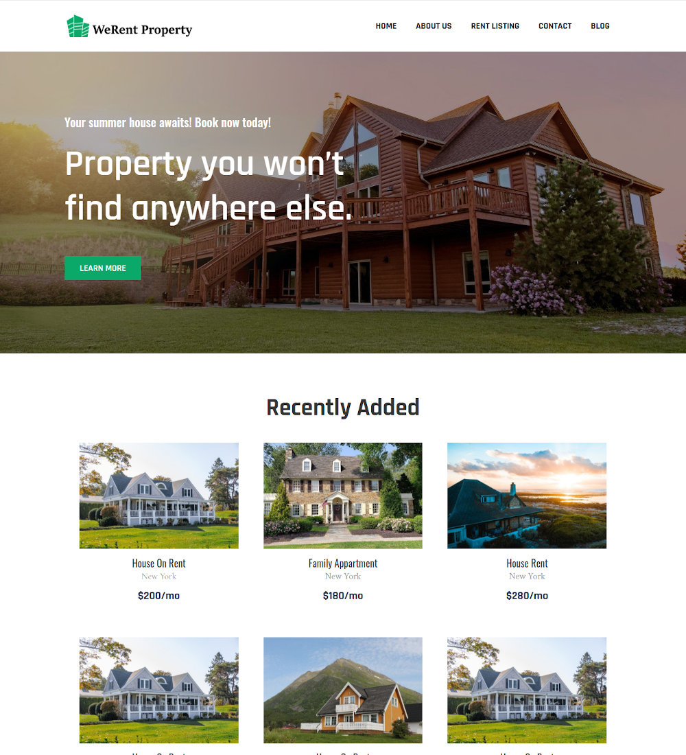 Rent Property Real Estate Property Rent Service Joomla Template