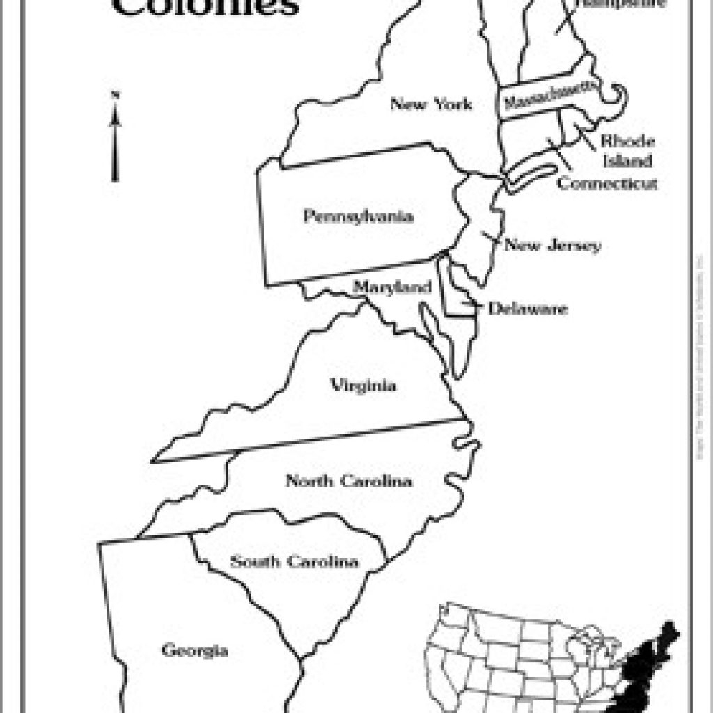 Free Printable Blank Map Of 13 Colonies Printable Free Templates