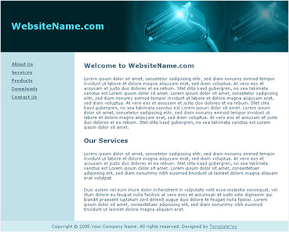 Free Website Template #001 - TemplateYes