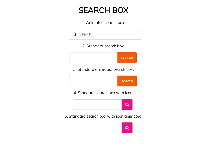 26 Best Free HTML and CSS Search Boxes In 2024