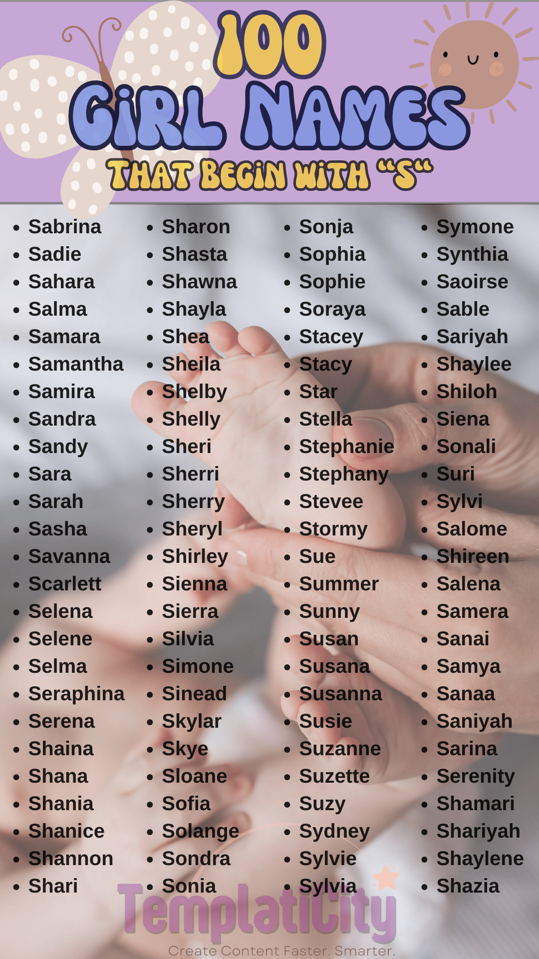 10 Most Popular Boy and Girl Baby Names in the US Templaticity