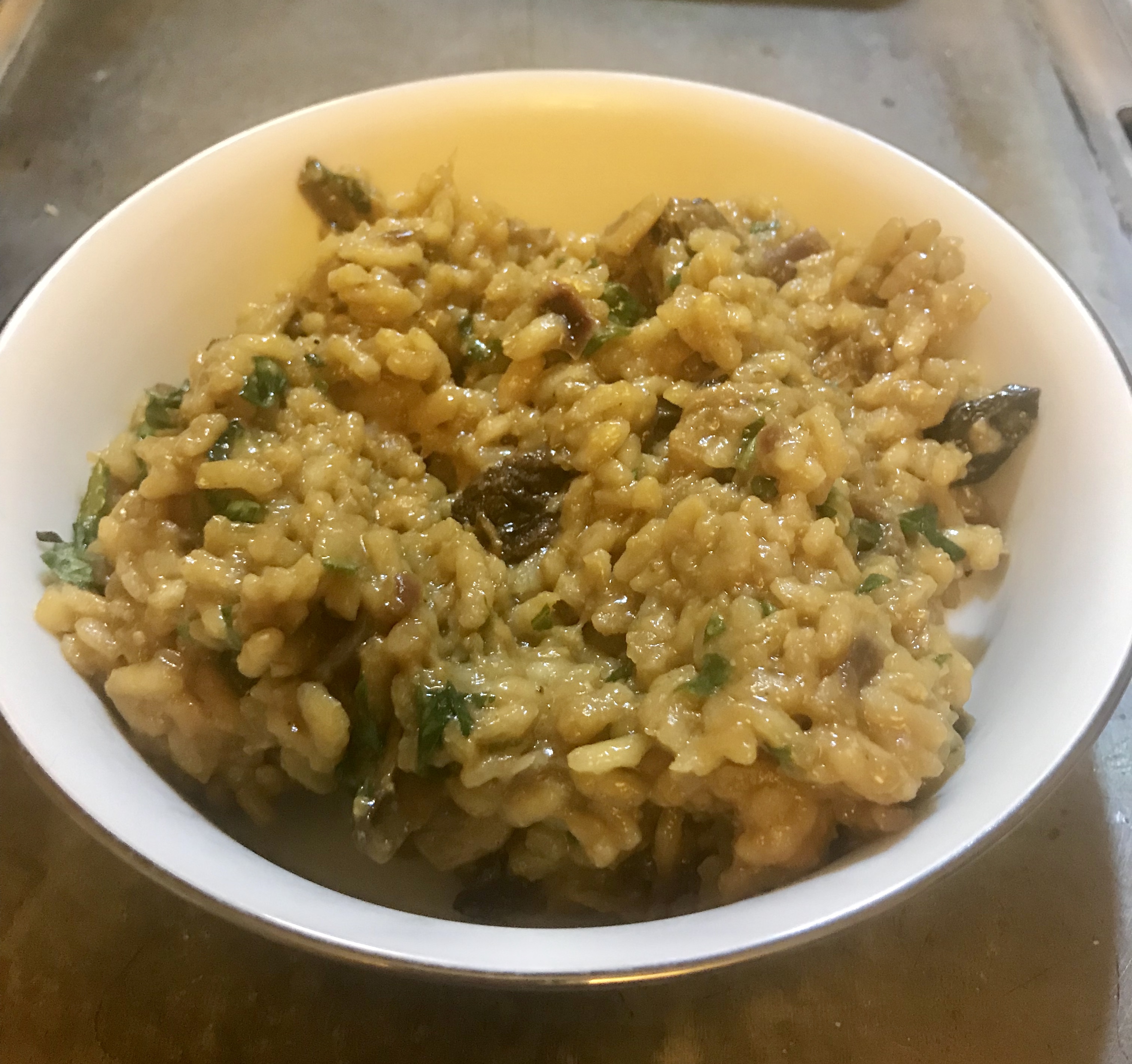 Instant Pot® Vegan Risotto with Mushrooms, Preserved Lemons, and Basil templeofthetongue