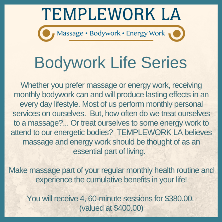 Massage Therapy • BodyWork • Energy Work • Atwater Village, LA