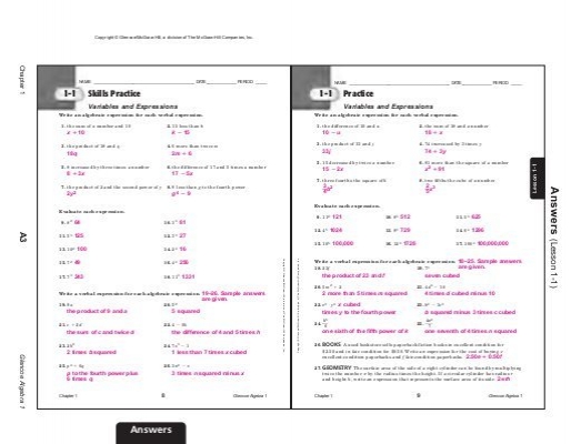 THE MCGRAW HILL COMPANIES INC WORKSHEET ANSWERS.