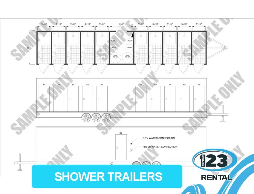 Portable Restroom Trailers in Hawaii, USA Temporary Mobile Kitchens