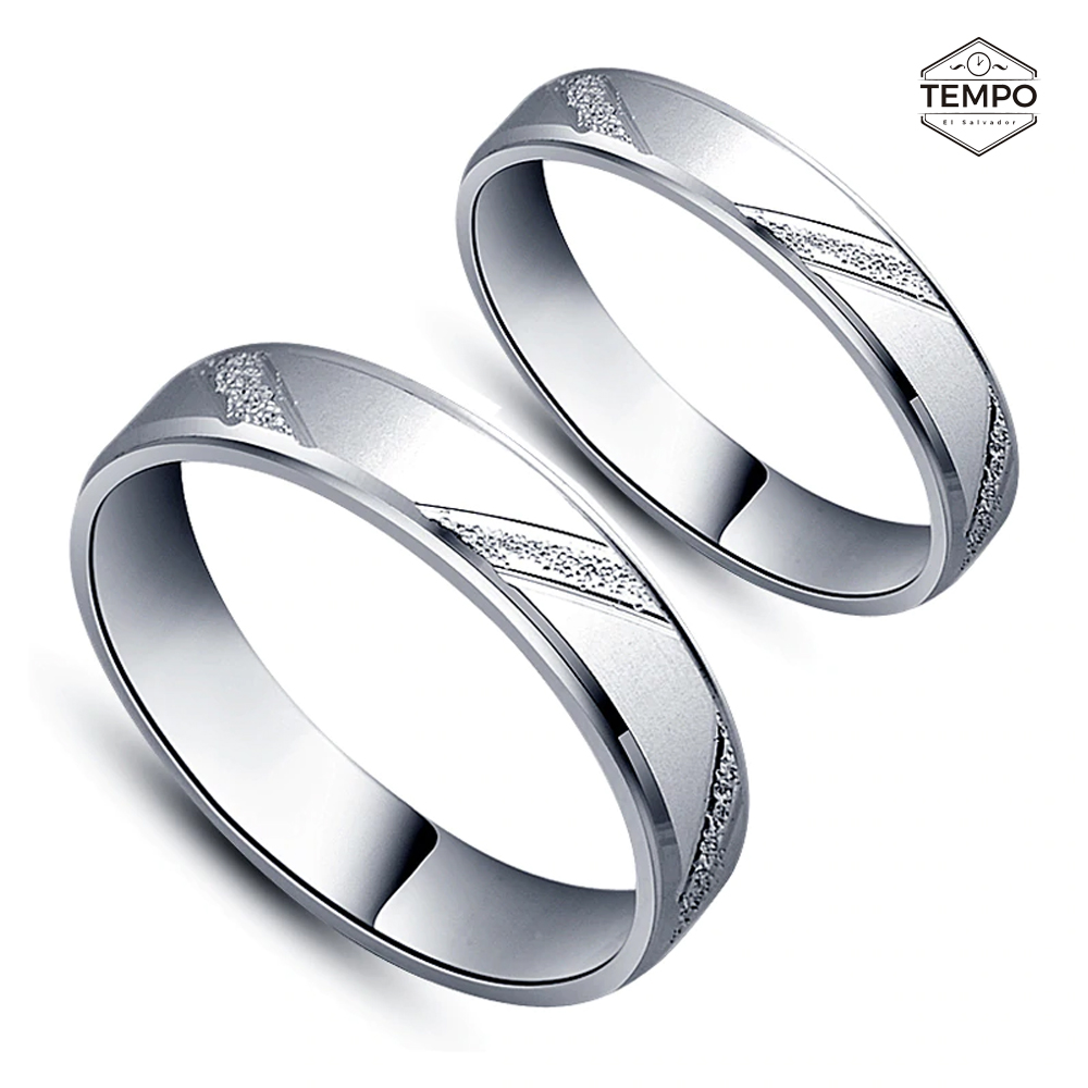Alianzas de matrimonio Anillos de pareja Plata 925 AP10 TEMPO