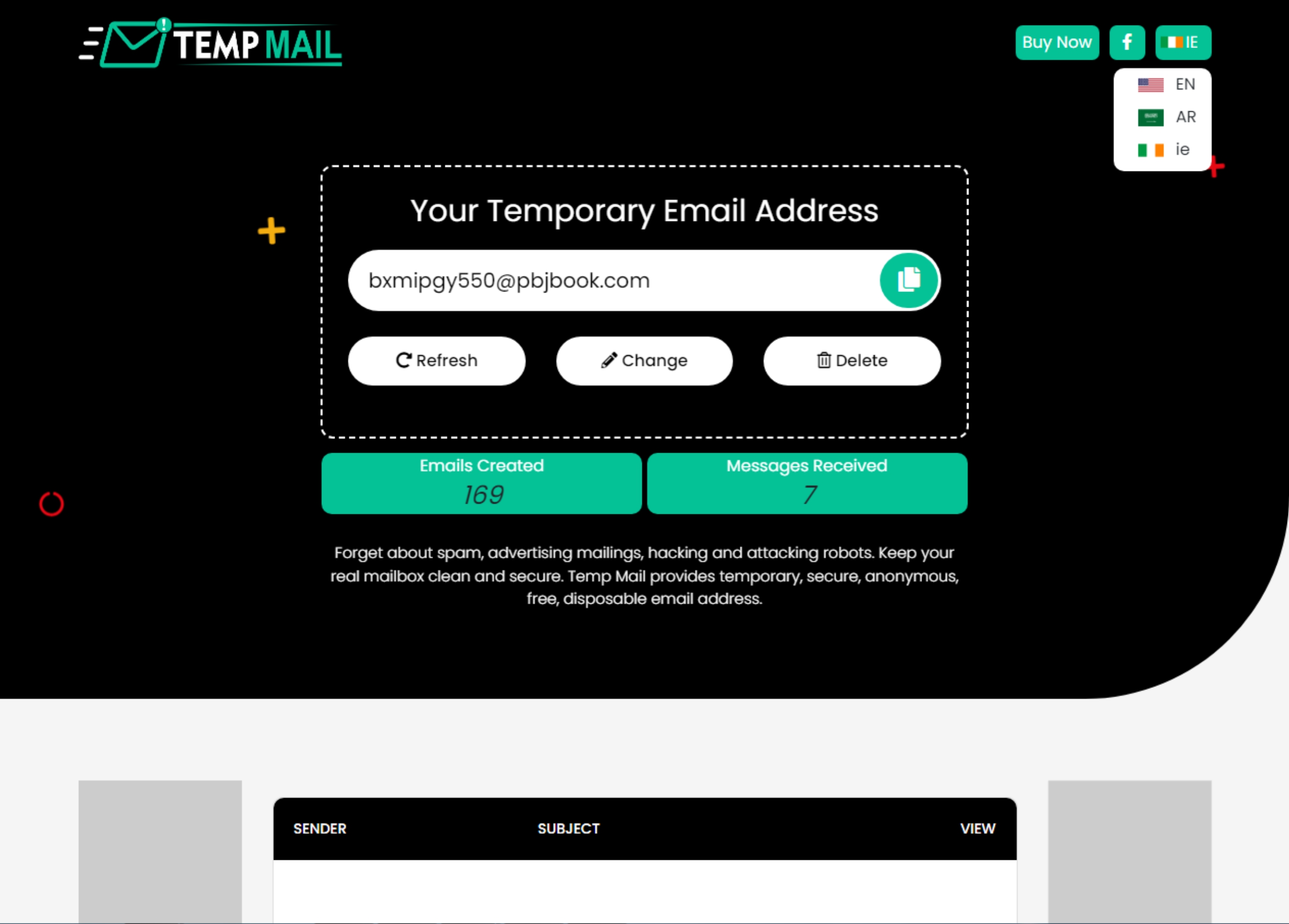 Disposable Temporary Email Addresses