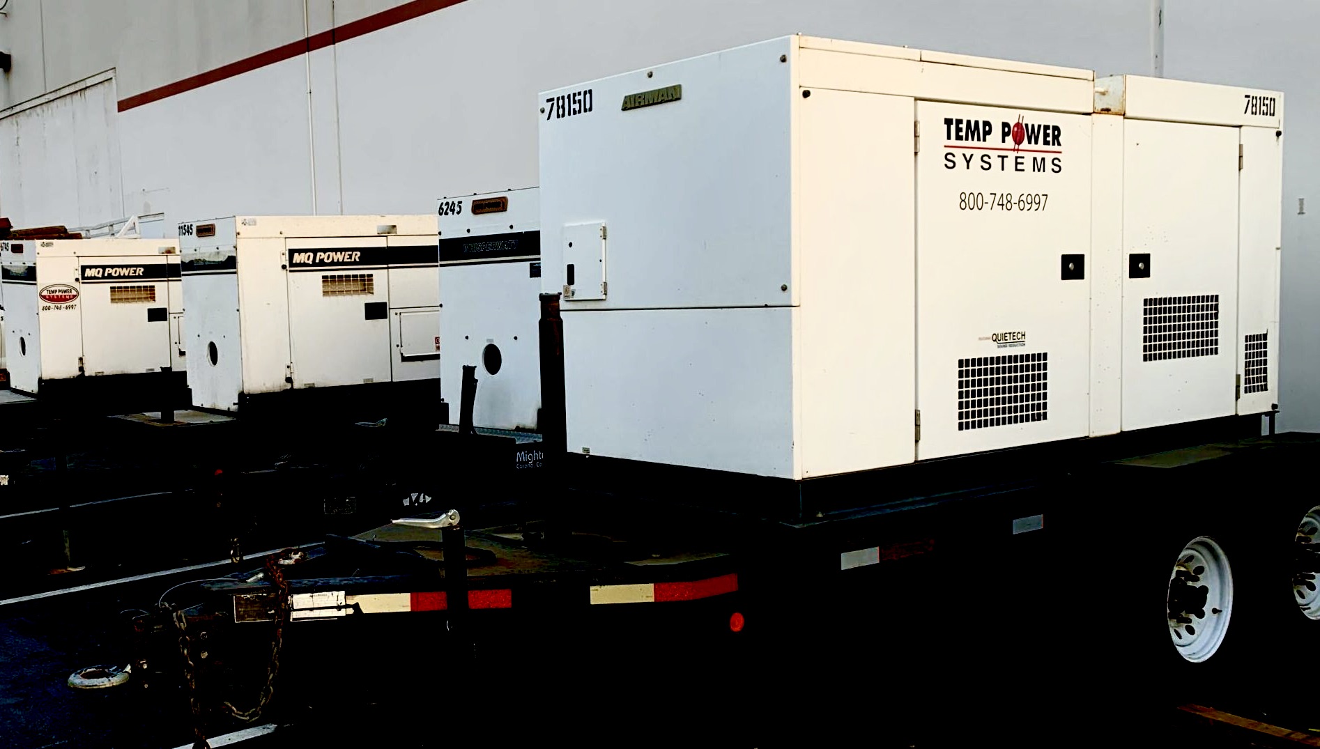 Temp Power Systems Generator Rentals Orange County, LA, Inland