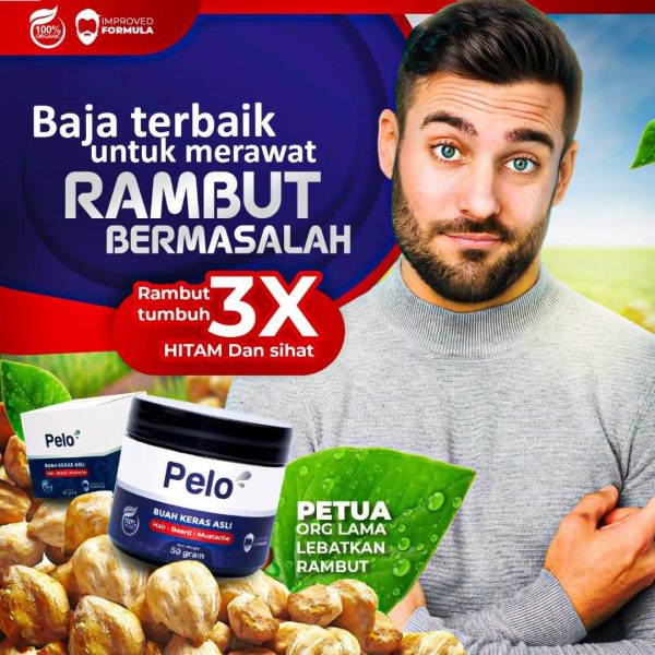 Rambut Gugur Pelo Balm Buah Keras Asli Pelebat Rambut