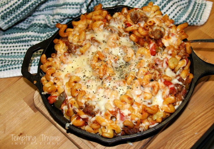 Italian Sausage Pasta Bake and Giveaway! tempting thyme