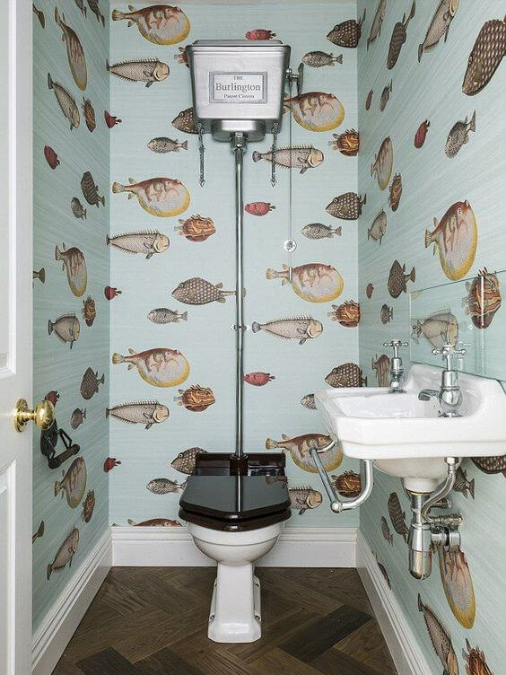 STRIKING WALLPAPER IDEAS FOR BATHROOM INTERIOR DESIGN