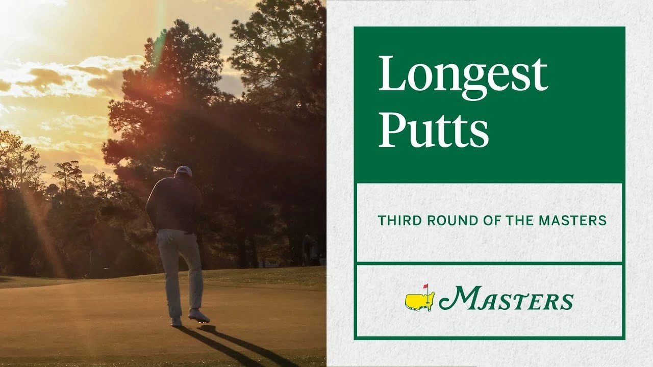Los putts más largos en la tercera ronda del Masters de Augusta Tengolf