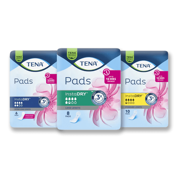 Free bladder weakness Pad Samples Instadry kit TENA