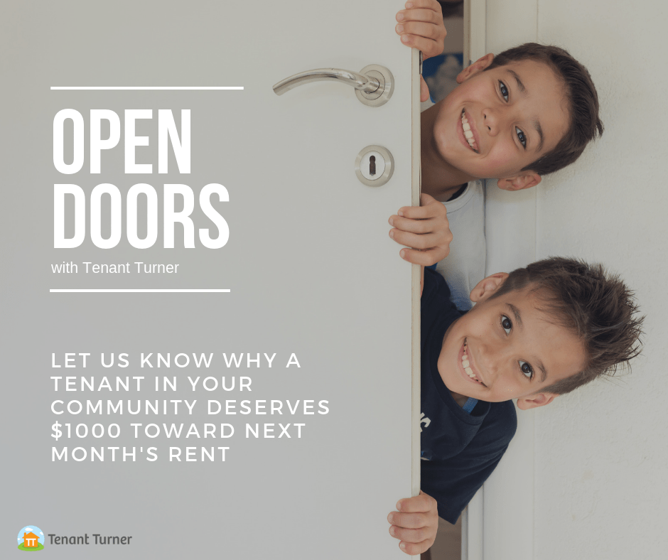 Tenant Turner Announces Open Doors Giving Initiative